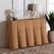 Bali & Pari Palm Bohemian Honey Scallop Rattan Console Table 244-13632-ZORO - alternate 6